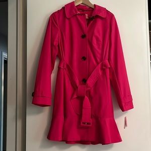 Kate Spade hot pink trench size xs